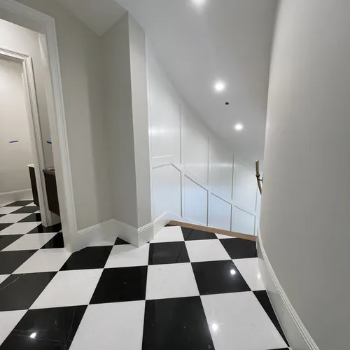 Checkered floor